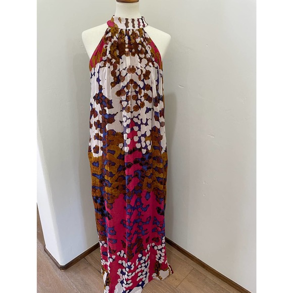 Anthropologie Dresses & Skirts - ROOPA PEMMARAJU Anthropologie Silk Maxi Dress 4 Lorna Fencer